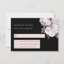 Suche nach dramatische hochzeit rsvp karten Aquarellfarben blume