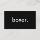 Suche nach boxer visitenkarten Kampfkunst