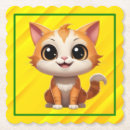 Suche nach katzen cartoon untersetzer Orange