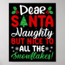 Suche nach weihnachtsmann poster Schneeflocken