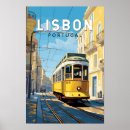Suche nach lissabon poster Gelbe straßenbahn