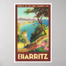 Suche nach biarritz poster Vintag