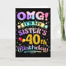 Suche nach 40 schwester geburtstag karten Glücklich