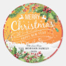 Suche nach rote beeren im schnee aufkleber Frohe weihnachten