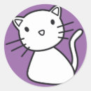 Suche nach violette katze aufkleber Lila