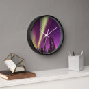 Suche nach aurora borealis wanduhren Wald