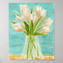 Suche nach weiße tulpen poster Aquarellmalerei