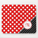 Suche nach rot mit weissen punkten mousepads Weiblich