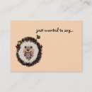 Suche nach igel visitenkarten Waldtier