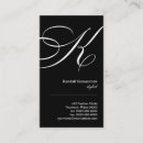 Suche nach buchstabe k visitenkarten Modern