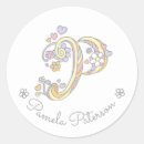 Suche nach p monogramm aufkleber Personalisiert