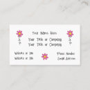 Suche nach flowers visitenkarten Florist
