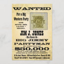 Suche nach gewollt einladungen Wild west