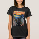 Suche nach der schrei edvard munch tshirts Katze