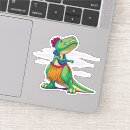Suche nach t rex cartoon aufkleber Dinosaurier
