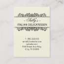Suche nach delikatessen visitenkarten Boss