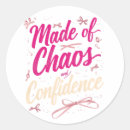 Suche nach chaos aufkleber Typografie
