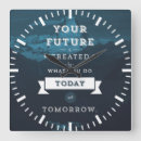 Suche nach zukunft poster wanduhren Motivierend