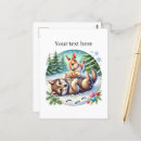 Suche nach niedlicher wolf postkarten Winter