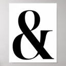 Suche nach ampersand poster Schwarz