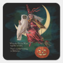 Suche nach vintage halloween aufkleber Hexe