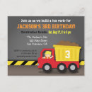Suche nach kipper lkw einladungen Baustelle