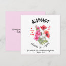 Suche nach august karten Blume des geburtsmonats