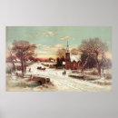 Suche nach winter scene poster Vintag