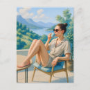 Suche nach entspannung postkarten Aquarell