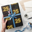 Suche nach sein 25 geburtstag geschenkpapier Schwarz