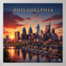 Suche nach philadelphia skyline poster Usa