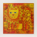 Suche nach gemusterte puzzle Katze