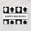 Suche nach weihnachtsbaum visitenkarten Schwarz weiß