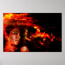 Suche nach feuer poster Frau