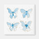 Suche nach blauer schmetterling magnete Aquarell