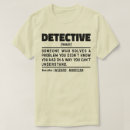 Suche nach detektiv tshirts Stelle