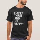 Suche nach dreiundvierzig tshirts Jahre
