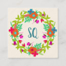 Suche nach blumenkranz visitenkarten Monogramm