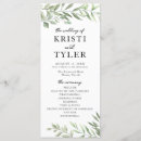 Suche nach grünes hochzeitsprogramm Elegant