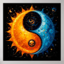Suche nach sonne und mond poster Tag und nacht