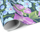 Suche nach blaues blumenmuster geschenkpapier Botanisch