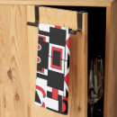 Suche nach schwarz weißes muster geschirr tücher Abstrakt