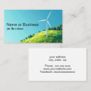 Suche nach saubere energie visitenkarten Windenergie