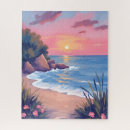 Suche nach ozeanwelle puzzle Sonnenuntergang