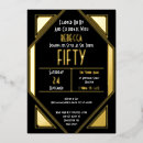 Suche nach art deco birthday einladungen Elegant