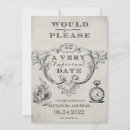 Suche nach alice im wunderland save the date Vintag
