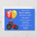 Suche nach tractor birthday einladungen Junge