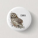 Suche nach niedliche eulen buttons Aquarell