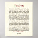 Suche nach desiderata poster Druck