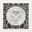 Suche nach diamant papierservietten Schwarz weiß